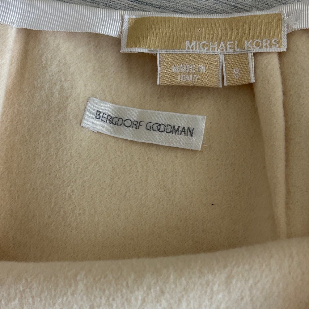 Vintage Michael Kors Collection Angora/Virgin Wool Pencil Skirt - Cream Size 8 - Picture 8 of 10